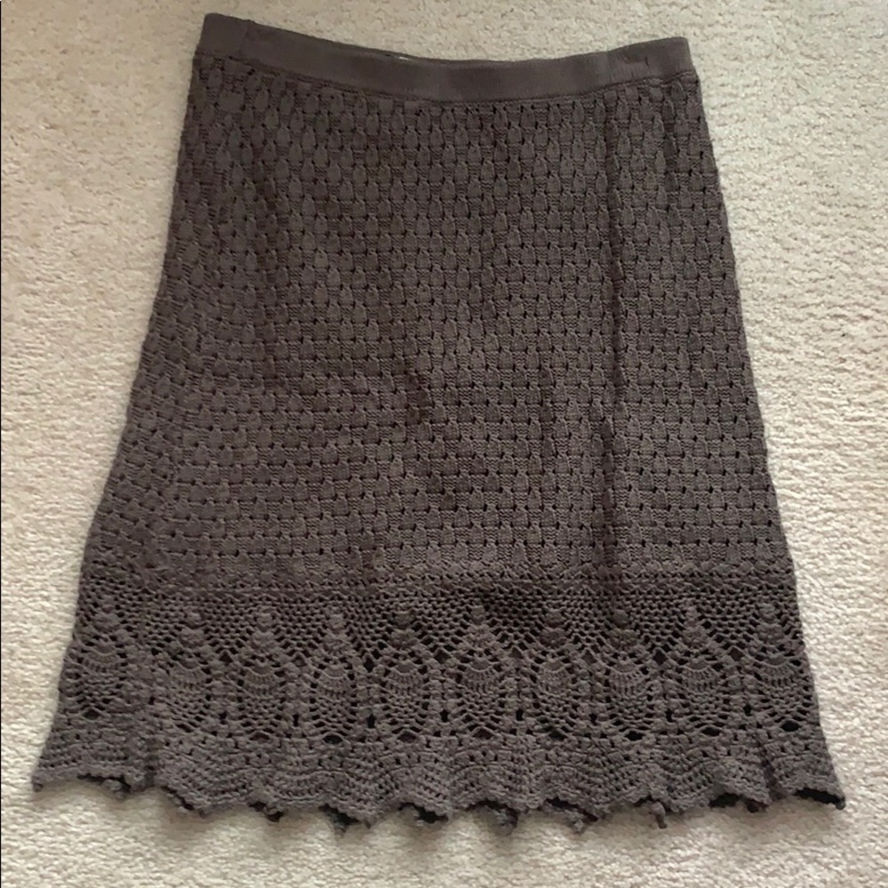 Athleta Women’s L Grey Crochet Skirt